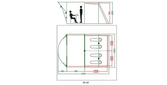 Coleman Castle Pines 4 Tunnel Tent 2000037062 PACKAGE 8 Coleman Castle Pines 4 Tunnel Tent 2000037062 PACKAGE - Image 8