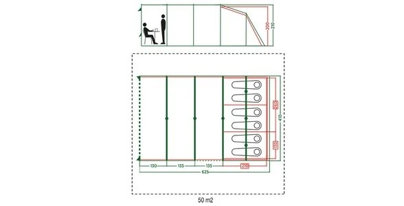 Coleman Castle Pines 6L Tunnel Tent 2000037067 PACKAGE 3 Coleman Castle Pines 6L Tunnel Tent 2000037067 PACKAGE - Image 3