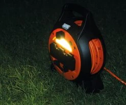 Maypole 15M Roller Mobile Mains Power Unit With LED Light MP3767