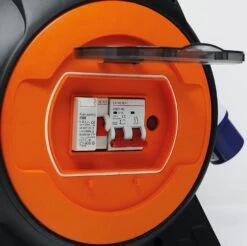 Maypole 15M Roller Mobile Mains Power Unit With LED Light MP3767 -Campingandleisure Shop 3767 safety switch 2 ol 1