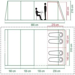 Coleman Valdes Deluxe 4xl Open Fronted Air Blackout Tent Only 2000037563