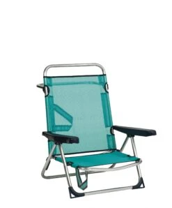 Alco Beach 5 Position Chair Aluminium Textilene With Handle Folding Rear Leg Multiposition.607ALF-0030