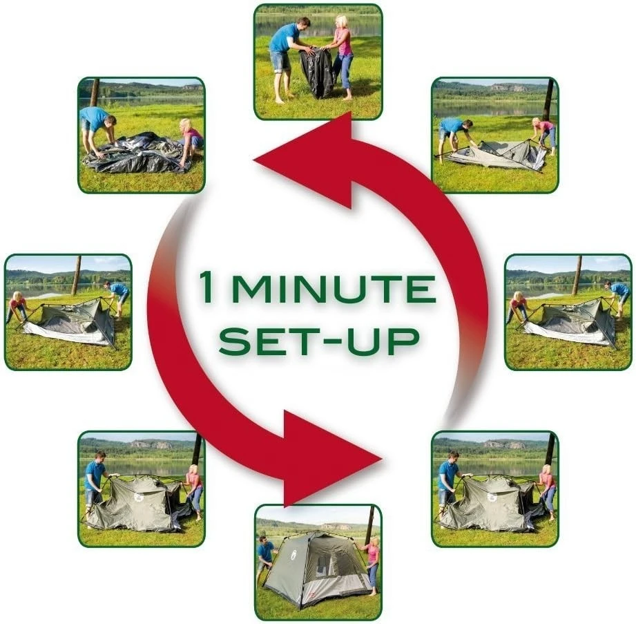 Coleman Instant Dome 5 Tent, 5 Person Tent 2000012694 3 Coleman Instant Dome 5 Tent, 5 Person Tent 2000012694 - Image 3