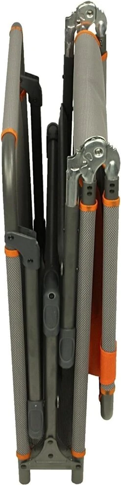 Portal Outdoor Lounger Sun Or Camping Bed Green With Orange Headrest And Stitching PT-CH-AVA -Campingandleisure Shop 71iyzx ylbl. ac sl1500