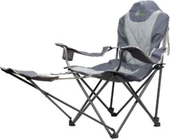 Portal Outdoor Ole XXl Compact Chair Grey(Green Trim) With Removeable Intergrated Legrest PT-CH-OLEXXL-GN -Campingandleisure Shop 71ujmcj1ugl. ac sl1500