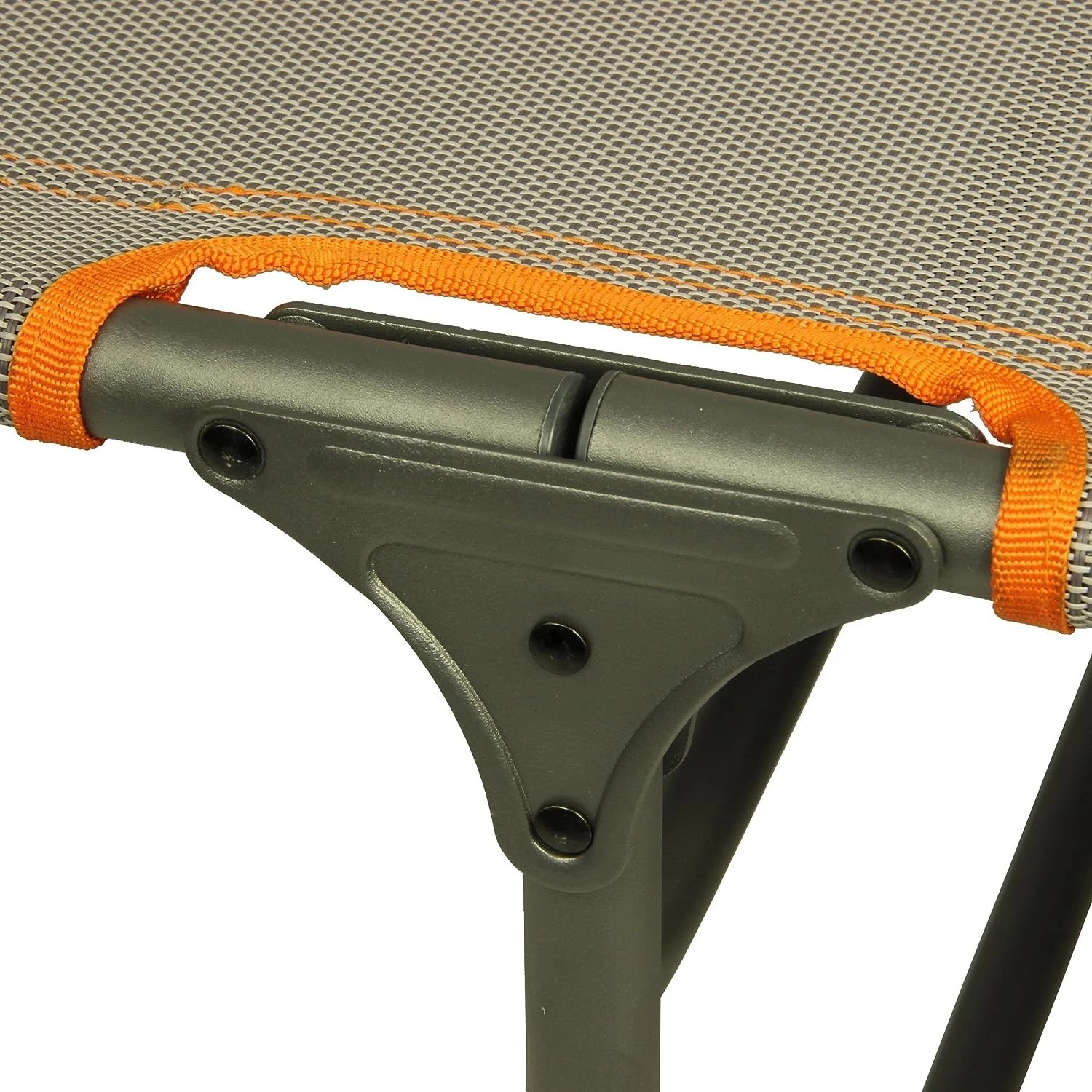 Portal Outdoor Lounger Sun Or Camping Bed Green With Orange Headrest And Stitching PT-CH-AVA 8 Portal Outdoor Lounger Sun Or Camping Bed Green With Orange Headrest And Stitching PT-CH-AVA - Image 8