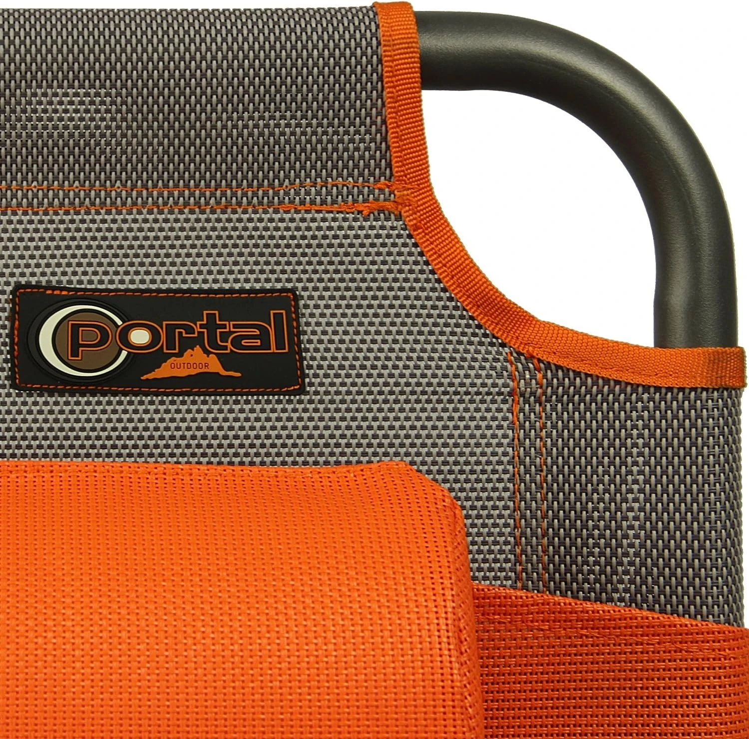 Portal Outdoor Lounger Sun Or Camping Bed Green With Orange Headrest And Stitching PT-CH-AVA 10 Portal Outdoor Lounger Sun Or Camping Bed Green With Orange Headrest And Stitching PT-CH-AVA - Image 10