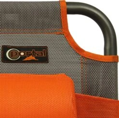 Portal Outdoor Lounger Sun Or Camping Bed Green With Orange Headrest And Stitching PT-CH-AVA -Campingandleisure Shop 91e44f4 rel. ac sl1500