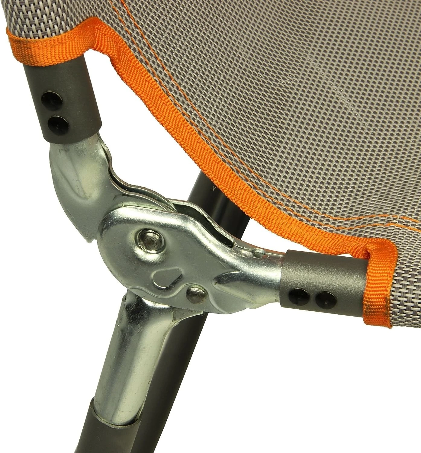 Portal Outdoor Lounger Sun Or Camping Bed Green With Orange Headrest And Stitching PT-CH-AVA 6 Portal Outdoor Lounger Sun Or Camping Bed Green With Orange Headrest And Stitching PT-CH-AVA - Image 6