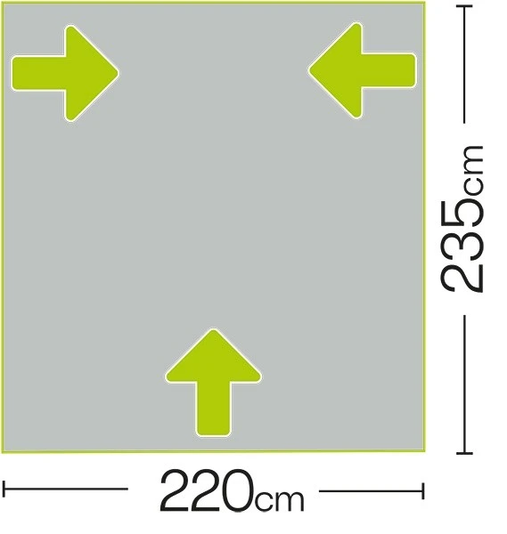 Quest Falcon 220 Poled Porch Awning A3500 2022 3 Quest Falcon 220 Poled Porch Awning A3500 2022 - Image 3