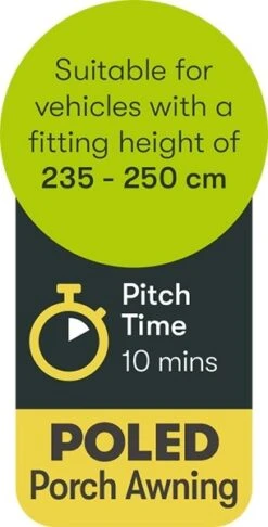 Quest Falcon 220 Poled Porch Awning A3500 2022 -Campingandleisure Shop a3500 9 midsize 1