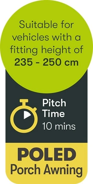 Quest Falcon 220 Poled Porch Awning A3500 2022 5 Quest Falcon 220 Poled Porch Awning A3500 2022 - Image 5