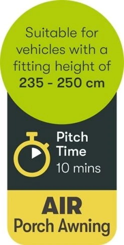 Quest Falcon Inflatable Air 220 Porch Awning A3500A -Campingandleisure Shop a3500a 9 midsize 1