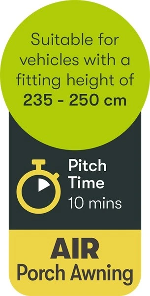 Quest Falcon Air 260 Porch Awning A3501A 4 Quest Falcon Air 260 Porch Awning A3501A - Image 4