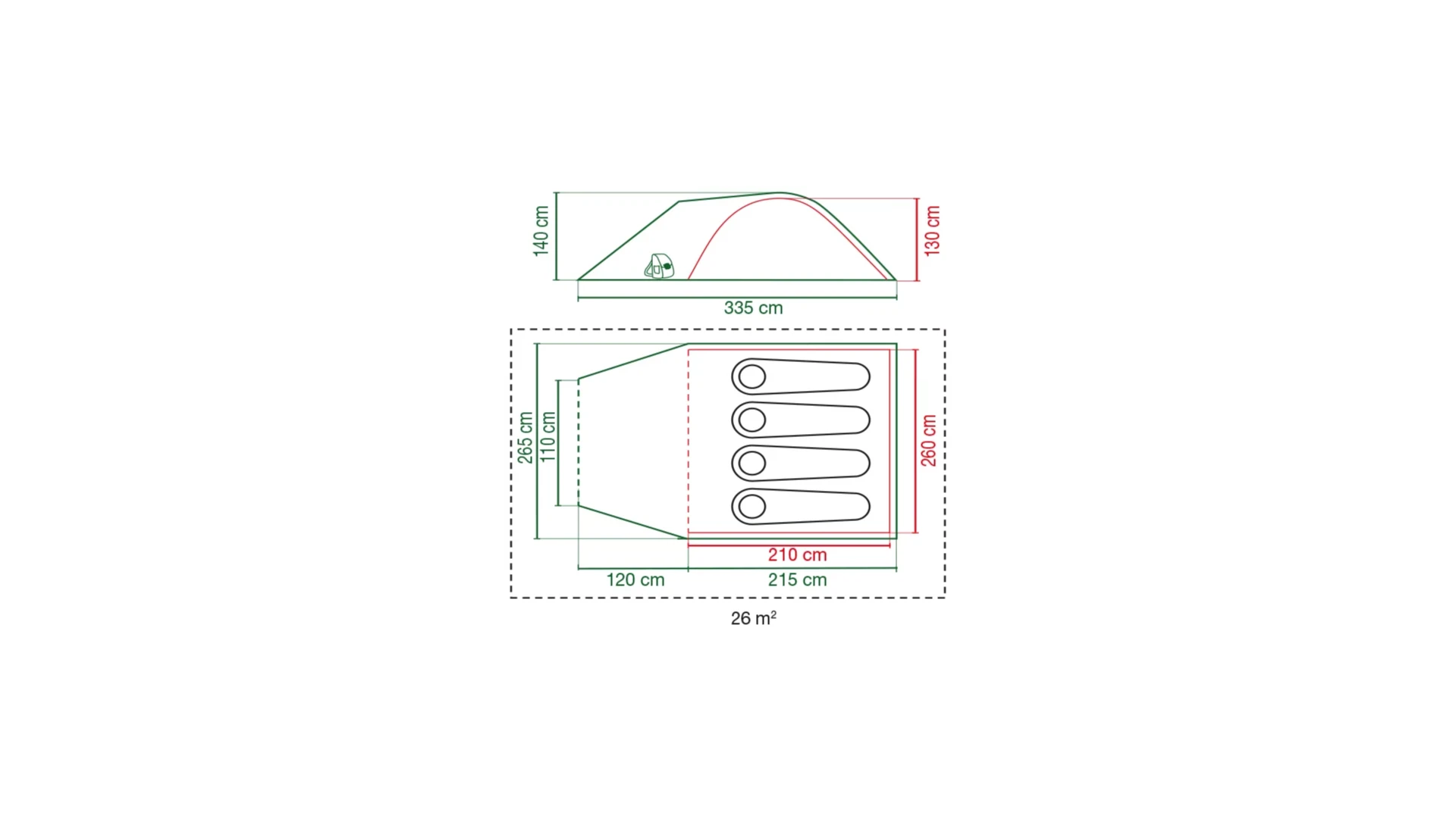 Coleman Darwin 4 Plus Tent 2176905 1 Coleman Darwin 4 Plus Tent 2176905