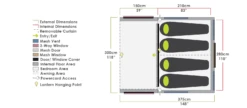 Zempire Evo TS 4 Person Inflatable Tent 2023 ZE-0207004-003 -Campingandleisure Shop evo ts 0207004 002 detailed features floorplan ss22