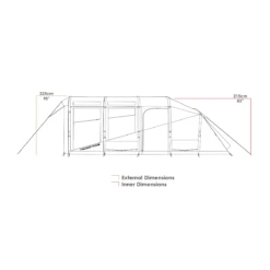 Zempire Evo TXL V2 6 Person Inflatable Tent 2023 ZE-0197001-003 -Campingandleisure Shop evo txl v2 0197001 002 web simplified profiles ss22 1 1