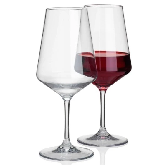 Flamefield Savoy Polycarbonate 20oz Large Wine Glasses (2) 1 Flamefield Savoy Polycarbonate 20oz Large Wine Glasses (2)