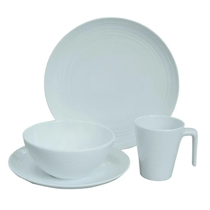 Flamefield Seramika Vanilla 16 Piece Premium Plus Melamine Set 1 Flamefield Seramika Vanilla 16 Piece Premium Plus Melamine Set