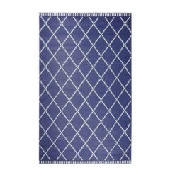 Leisurewize Piazza Outdoor Rug (Navy/Cream) - 120cm X 180cm (Medium)GW370