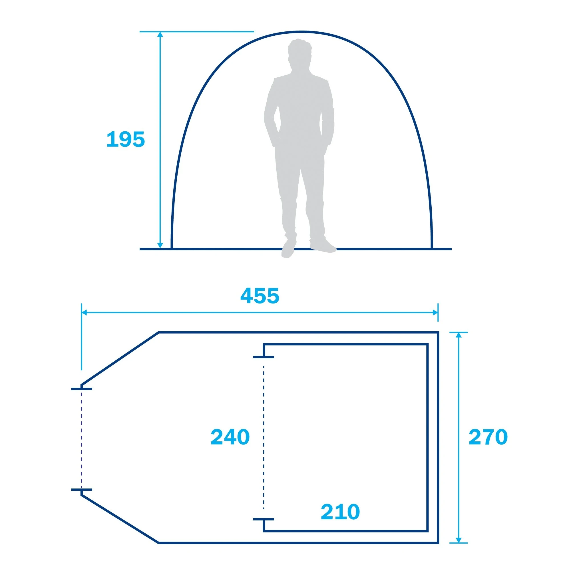 Leisurewize Olympus 4-Man Inflatable Air Tent LWTENT3 6 Leisurewize Olympus 4-Man Inflatable Air Tent LWTENT3 - Image 6