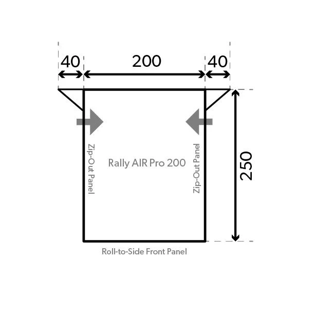 Dometic (Kampa) Rally 200 Pearl Grey AW0001 9120000040 1 Dometic (Kampa) Rally 200 Pearl Grey AW0001 9120000040
