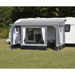 Kampa Revo-Zip Roll Out Awning 2019 -Campingandleisure Shop kamparevo zipwithprivacyfront compressor