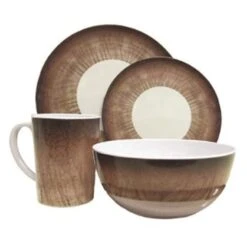 Leisurewize Stone 16pc Melamine Set LWACC239