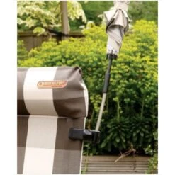 Quest Clamp-On Sunshade 118914DP -Campingandleisure Shop questclamp onparasol118914dpinuse