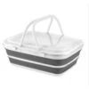 Quest Home+ Collapsible Siicone 9lt Picnic Basket Grey 65828