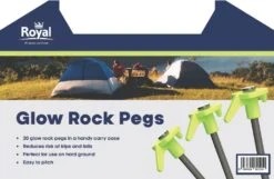 Royal Glow In The Dark Rock Peg Set L244
