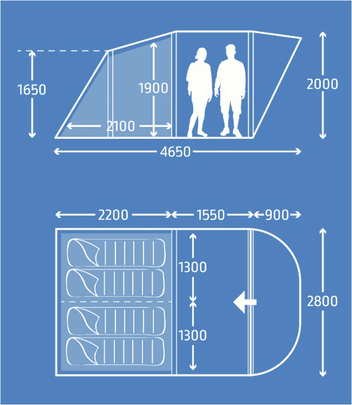 Kampa Brean 4 Poled 9120001261 Package 1 Kampa Brean 4 Poled 9120001261 Package