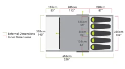 INDOOR SHOW MODEL Zempire Evo TL V2 5 Person Inflatable Tent 2023 ZE-0197002-003 -Campingandleisure Shop s l1600 1 48 1