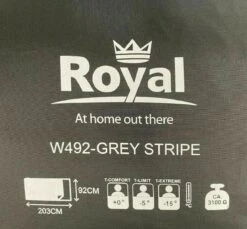 Royal Leisure 'Grey Stripe' Sleeping Bag W492 2022 5 Royal Leisure 'Grey Stripe' Sleeping Bag W492 2022 -Campingandleisure Shop s l1600 27