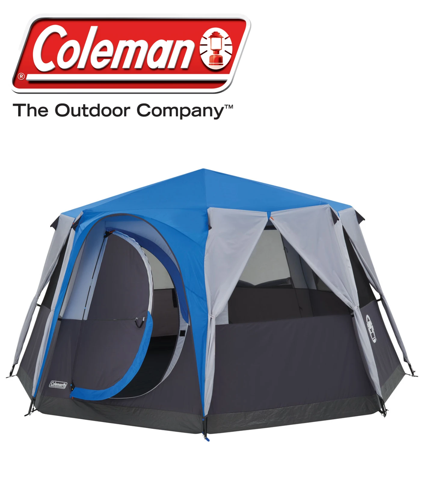 Coleman Blue Octagon 8 WeatherTec Tent 2000030279 1 Coleman Blue Octagon 8 WeatherTec Tent 2000030279