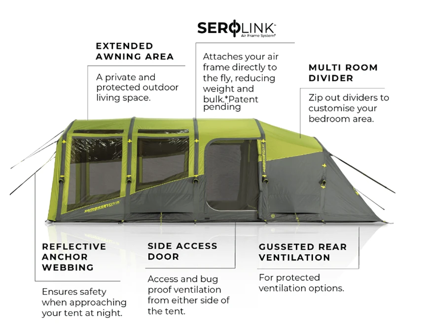 INDOOR SHOW MODEL Zempire Evo TL V2 5 Person Inflatable Tent 2023 ZE-0197002-003 3 INDOOR SHOW MODEL Zempire Evo TL V2 5 Person Inflatable Tent 2023 ZE-0197002-003 - Image 3