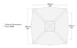 Zempire Aerobase 3 Inflatable Shelter Gazebo 350x350cm ZE-0160350-001 INC 1 WALL 5 Zempire Aerobase 3 Inflatable Shelter Gazebo 350x350cm ZE-0160350-001 INC 1 WALL -Campingandleisure Shop s l1600 4 15