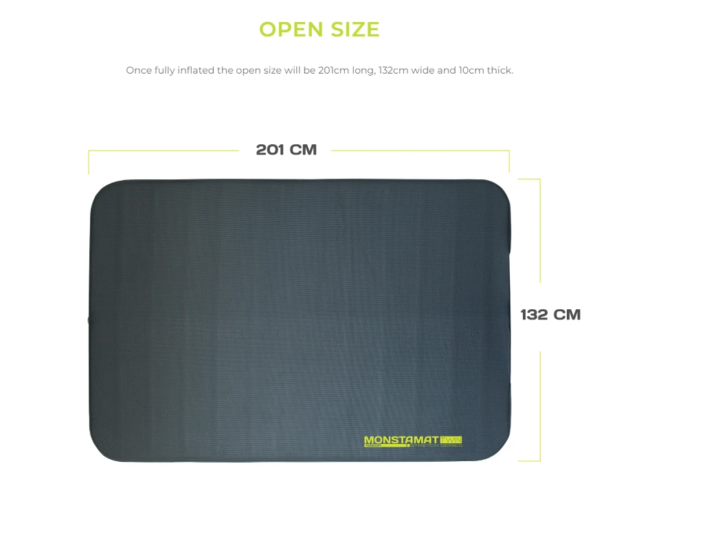 Zempire Self Inflating Monstamat Twin Mattress 201 X 132cm 2 Zempire Self Inflating Monstamat Twin Mattress 201 X 132cm - Image 2