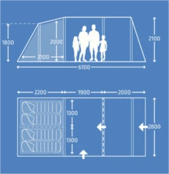 Indoor Show Model Kampa Hayling 4 AIR 9120001254 2022 Pp