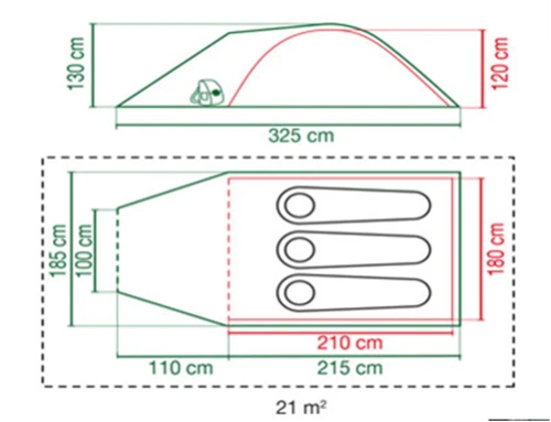 Coleman Kobuk Valley 3 Plus Festival Tent With Blackout Bedroom 2000030280 2 Coleman Kobuk Valley 3 Plus Festival Tent With Blackout Bedroom 2000030280 - Image 2