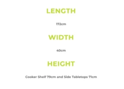 Zempire Kitchen Cupboards With Bag 172 X 40 X 79cm -Campingandleisure Shop s l500 1 29 1