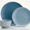 Flamefield Shades Of Blue 12 Piece Camping Caravan Melamine Dinner Set SB01112