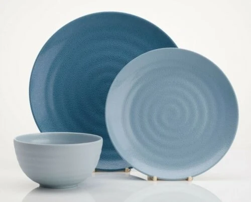 Flamefield Shades Of Blue 12 Piece Camping Caravan Melamine Dinner Set SB01112 1 Flamefield Shades Of Blue 12 Piece Camping Caravan Melamine Dinner Set SB01112