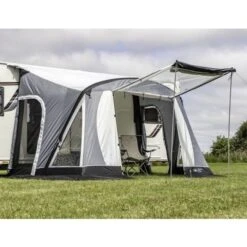Sunncamp Swift AIR 325 SC SF2027 -Campingandleisure Shop sunncampswiftair325scfrontup compressor 1