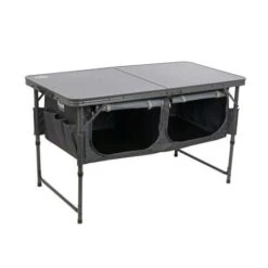 Royal Leisure Table And Store Cupboard W/ Dark Charcoal MDF Top Dark Tube 16,20mmx10mm R912