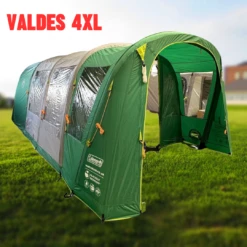 Coleman Valdes Deluxe 4xl Air Open Fronted Blackout Tent Package With Carpet And Groundsheet 2000037563 7 Coleman Valdes Deluxe 4xl Air Open Fronted Blackout Tent Package With Carpet And Groundsheet 2000037563 -Campingandleisure Shop valdes 4xl right side 1