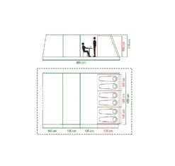 Coleman Weathermaster 6XL AIR TENT PACKAGE 2000035188 2023 -Campingandleisure Shop weathermaster 6xl floor plan 1